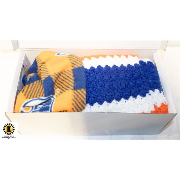 OILERS BEANIE AND SCARF