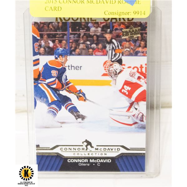 2015 CONNOR MCDAVID ROOKIE CARD