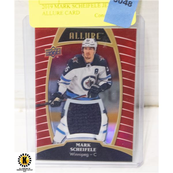 2019 MARK SCHEIFELE JERSEY ALLURE CARD