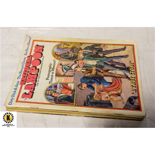 NATIONAL LAMPOON FROM 1971, 1972,1973