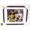 Image 1 : FRAMED CONNOR BEDARD & SIDNEY CROSBY PHOTO