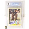 Image 1 : GRADED 8 TOM BARASSO ROOKIE CARD (HOCKEY HALL