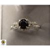 Image 1 : ROUND CUT CZ SIZE 9 SILVERPLATED DARK