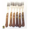 6 VTG. ROSTFREI GERMAN STEAK FORKS WITH