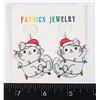 Image 1 : NEW CHRISTMAS CAT DROP EARRINGS
