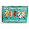 NEW METAL SIGN "LET'S ALL GO TO THE LOBBY SIGNS