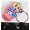Image 1 : NEW NESTING DOLL THEME KEY CHAIN. SOLID PIECE. DO