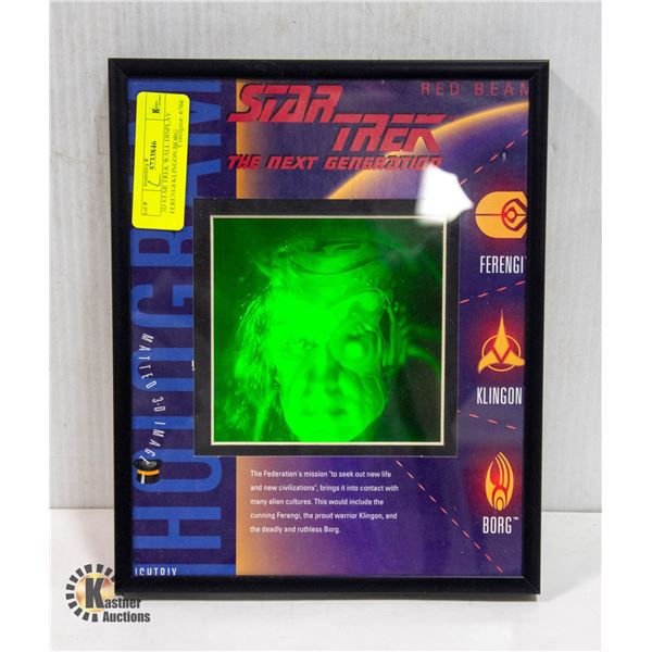3D STAR TREK WALL DISPLAY FERENGI/KLINGON/BORG
