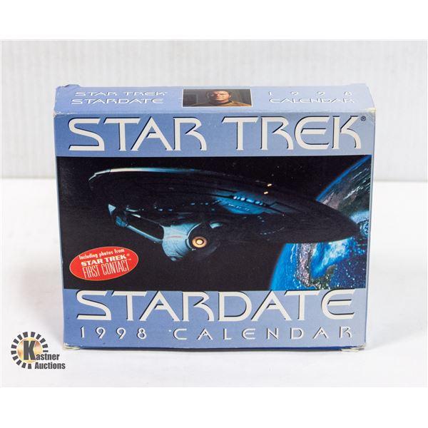 STAR TREK STARDATED 1998 CALENDAR BOX SET