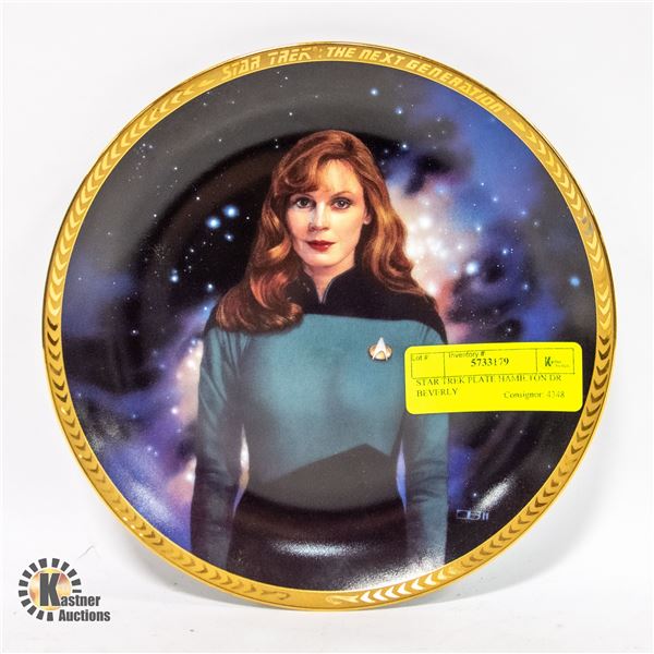 STAR TREK PLATE HAMILTON DR BEVERLY