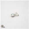 Image 2 : ONE 2.08 CARAT WHITE MOISSANITE SET SILVER-PLATED