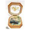 Image 1 : ESTATE STAIN GLASS JEWELRY BOX WITH JEWELRY