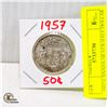 1957 CANADA SILVER HALF DOLLAR COIN
