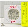 1965 CANADA SILVER HALF DOLLAR COIN