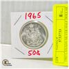 1965 CANADA SILVER HALF DOLLAR COIN