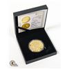 THE PERTH MINT 1 OZ IRON AUSTRALIA GOLD PLATED