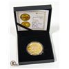 THE PERTH MINT 1 OZ IRON AUSTRALIA GOLD PLATED