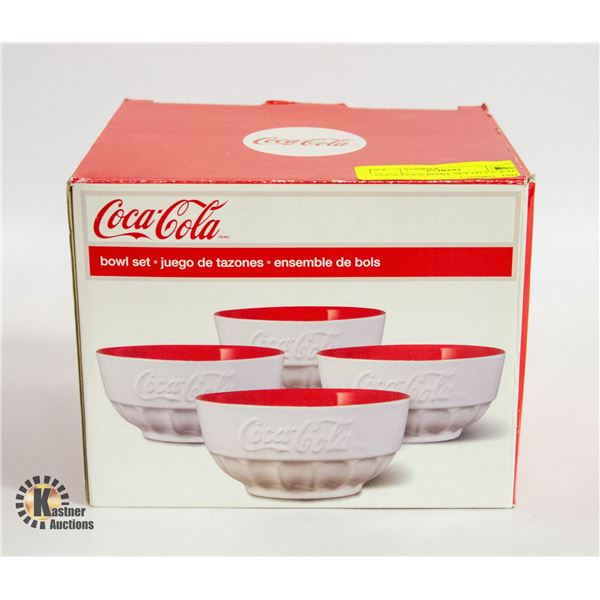 COCA COLA BOWL SET (4) 5.5" EACH