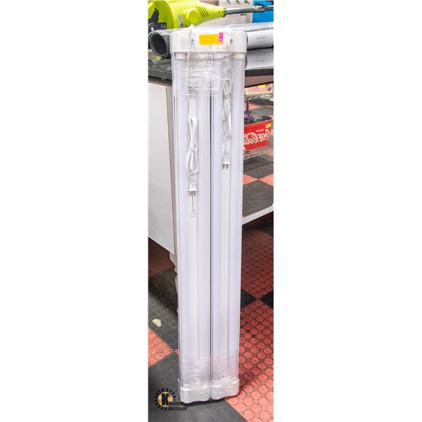 NEW UNPACKED SET OF 4 LINKABLE LED SHOP LIGHTS