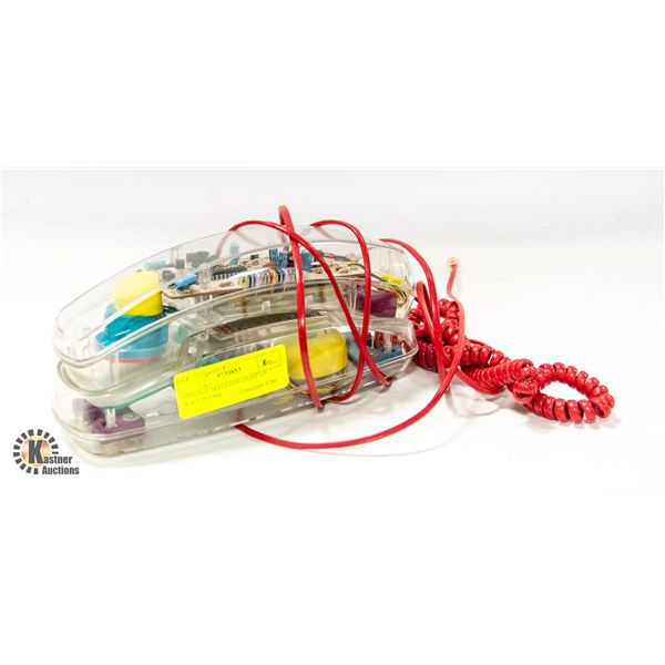 VINTAGE SKELETON LIGHT UP WALL PHONE