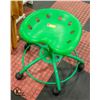 Image 1 : GARDEN STOOL WITH VINYL SEAT