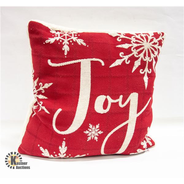 JOY CHRISTMAS / HOLIDAY PILLOW