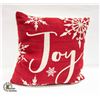 Image 1 : JOY CHRISTMAS / HOLIDAY PILLOW