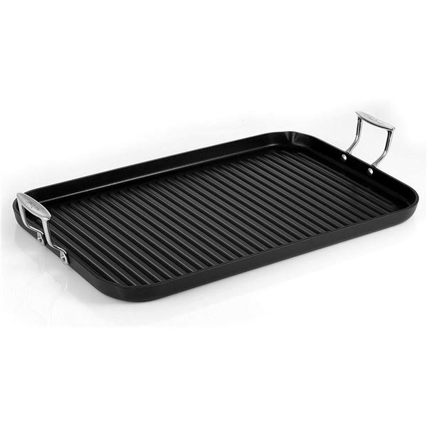 NEW NUTRICHEF 20 INCH GRIDDLE PAN - HARD ANODIZED