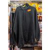 Image 1 : FRUIT OF THE LOOM MENS 3XB BLACK HOODIE WITH FRONT