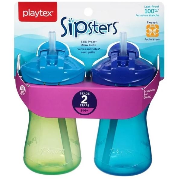 NEW 2 PACK PLAYTEX SIPSTERS STAGE 2 SPILL PROOF