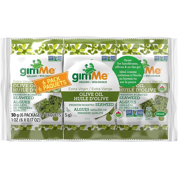 NEW 2 PACKS OF GIMME PREMIUM ROASTED SEAWEED