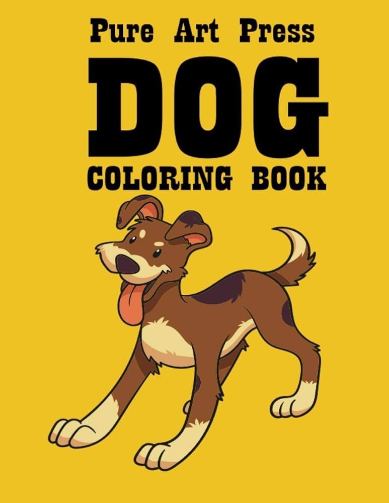 NEW PURE ART PRESS DOG COLORING BOOK
