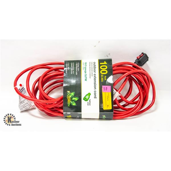 NEW 100' OUTDOOR EXTENSION CORD
