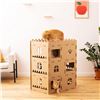 NEW NAVARIS 3 LAYER CARDBOARD CAT CASTLE
