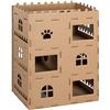 Image 2 : NEW NAVARIS 3 LAYER CARDBOARD CAT CASTLE