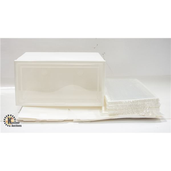 NEW 6 PACK OF SHOE STORAGE BOXES