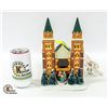 Image 1 : CHRISTMAS CERAMIC LIGHTED CHURCH