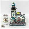 Image 1 : 10" CHRISTMAS HOUSE WITH WORKING ELECTRIC