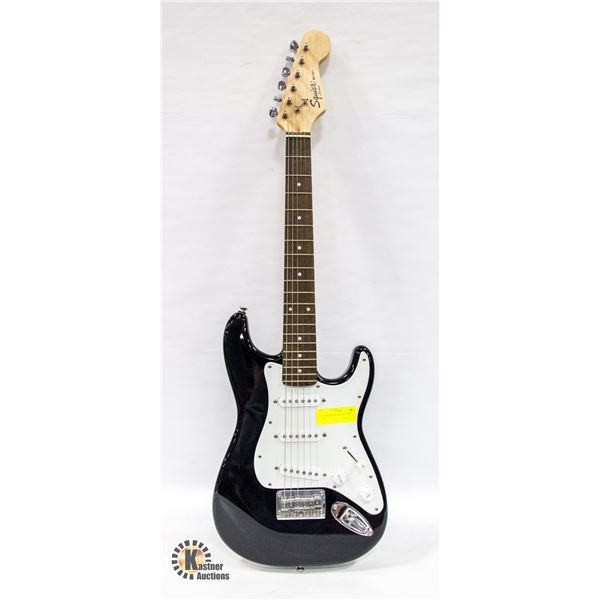 SQUIRE MINI ELECTRIC GUITAR BLACK WITH SOFT CASE