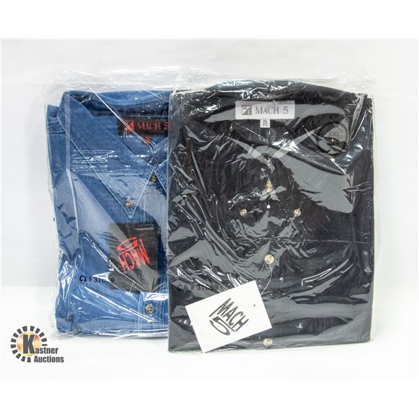 NEW WESTLINE SHIRTS 1DENIM/1BLACK 3XL