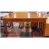 WOODEN DESK H-30.5" W-33.5" L-59.5"