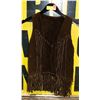 Image 1 : VINTAGE 1960'S LADIES FRINGE LEATHER VEST-ESTATE