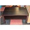 Image 1 : TV STAND BLACK H-17.75" W-21.5" L-35.5"
