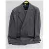 Image 1 : 3PC PURE VIRGIN WOOL MENS GREY SUIT SZ 44-38R