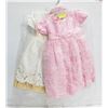 Image 1 : PAIR OF NEW GIRLS DRESSES 12 MONTHS &
