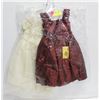 Image 1 : PAIR OF NEW GIRLS SIZE 2 DRESSES (2 DESIGNS)