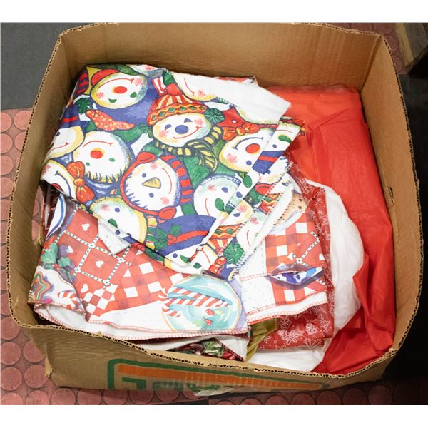 8 PLASTIC TABLE CLOTHS