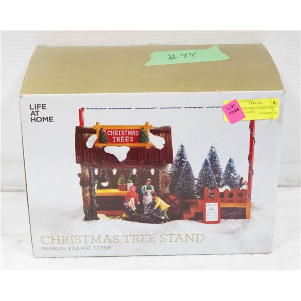 CHRISTMAS TREE STAND AND SANTA IN A BOX