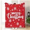 Image 1 : SUPER KING SIZE 180CMX200CM X'MAS THEMED BLANKET