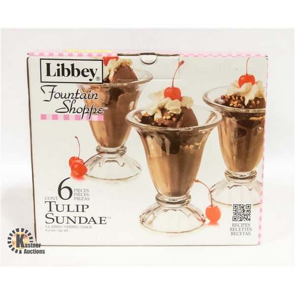 NEW LIBBY FOUNTAIN SHOPPE 6 PC